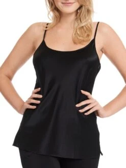 Seidentop SEDUZIONE DI SETA Von Gattina Uni -MAISON LEJABY Verkaufsgeschäft seidentop schwarz 381480 seduzione di seta gattina 1