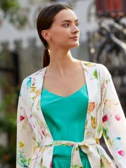 Seidentop 100% Seide CLASSICO Von Luna Di Seta - Viele Farben -MAISON LEJABY Verkaufsgeschäft seidentop vlst08005 jade gruen luna di seta 3 2 1 1