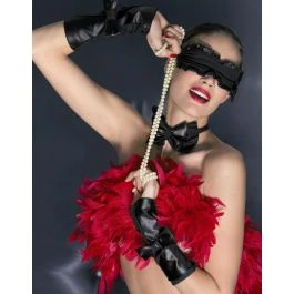 3 Tlg. Set MARGOT Maske Fliege Armstulpen Von Trasparenze 2 3 Tlg. Set MARGOT Maske Fliege Armstulpen Von Trasparenze