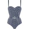 Badeanzug SEXY BADASS Blau-weiss Von Marlies Dekkers -MAISON LEJABY Verkaufsgeschäft sexy badass badeanzug blau weiss 35024 b 2 marlies dekkers 4