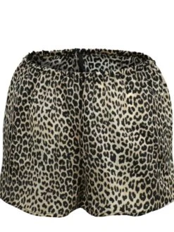 100% Seide SHORTS Von Eva B. Bitzer KLASSIK SATIN -MAISON LEJABY Verkaufsgeschäft shorts seide satin 27318245 leopard eva bitzer 2 1