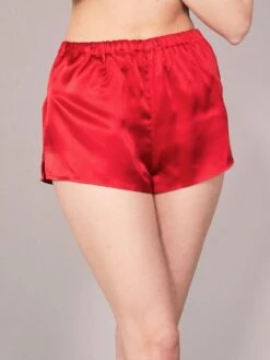 100% Seide SHORTS Von Eva B. Bitzer KLASSIK SATIN -MAISON LEJABY Verkaufsgeschäft shorts seide satin 27318245 rubin eva bitzer 2 1