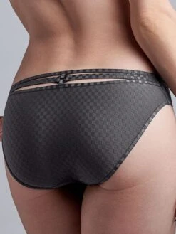 Slip 5 Cm SPACE ODYSSEY STYLE Checkered Steel Von Marlies Dekkers -MAISON LEJABY Verkaufsgeschäft slip grau kariert 19553 space odyssey marlies dekkers 3 1
