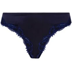 Seiden Slip SPLENDEUR SOIE Von Lise Charmel -MAISON LEJABY Verkaufsgeschäft slip verfuehrung seide acc0780 dunkelblau 5276 splendeur soie lise charmel 2