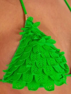 Triangel-Bikini FOGLIE Grün Von Pin-Up Stars -MAISON LEJABY Verkaufsgeschäft slip bikini pb042cf gruen pin up stars 4