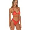 Triangel-Bikini TRAFORATA Orange-pink Von Pin-Up Stars 2 Triangel-Bikini TRAFORATA Orange-pink Von Pin-Up Stars -MAISON LEJABY Verkaufsgeschäft slip bikini pb152sg orange pin up stars 2