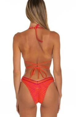 Triangel-Bikini TRAFORATA Orange-pink Von Pin-Up Stars 8 Triangel-Bikini TRAFORATA Orange-pink Von Pin-Up Stars -MAISON LEJABY Verkaufsgeschäft slip bikini pb152sg orange pin up stars 3