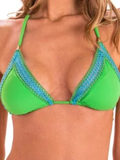 Triangel-Bikini MAIN Grün Von Pin-Up Stars -MAISON LEJABY Verkaufsgeschäft slip bikini pb195f gruen pin up stars 4