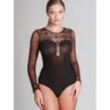 Spitze Mit Tüll String-Body Schwarz Von Prelude Milano -MAISON LEJABY Verkaufsgeschäft spitze body yh258 schwarz prelude
