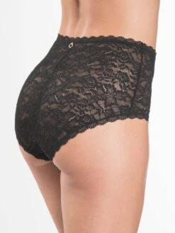 Hoher Slip ROSESSENCE HK Spitze Von Aubade -MAISON LEJABY Verkaufsgeschäft spitze dessous hk24 3 noir schwarz rosessence aubade 1 1