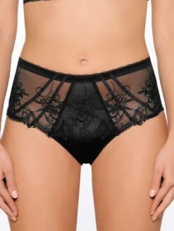 Tüllspitze Hoher Slip CRAVACHE Von Millesia -MAISON LEJABY Verkaufsgeschäft spitze hoher slip cravache m1085 schwarz millesia