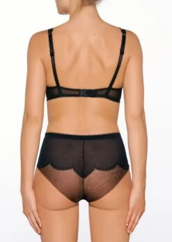 Tüllspitze Hoher Slip CRAVACHE Von Millesia -MAISON LEJABY Verkaufsgeschäft spitze lingerie cravache m1025 m1085 schwarz millesia 2 1
