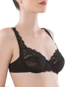 Bügel-BH Leavers Spitze GEMMA Basic Von Cotton Club Rubino -MAISON LEJABY Verkaufsgeschäft spitze lingerie gemma schwarz cotton club dessous 9