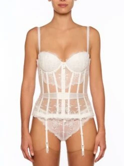 Tüllspitze Torselett CRAVACHE Perlmutt Von Millesia -MAISON LEJABY Verkaufsgeschäft spitze torselett cravache m1042 perlmutt millesia 2