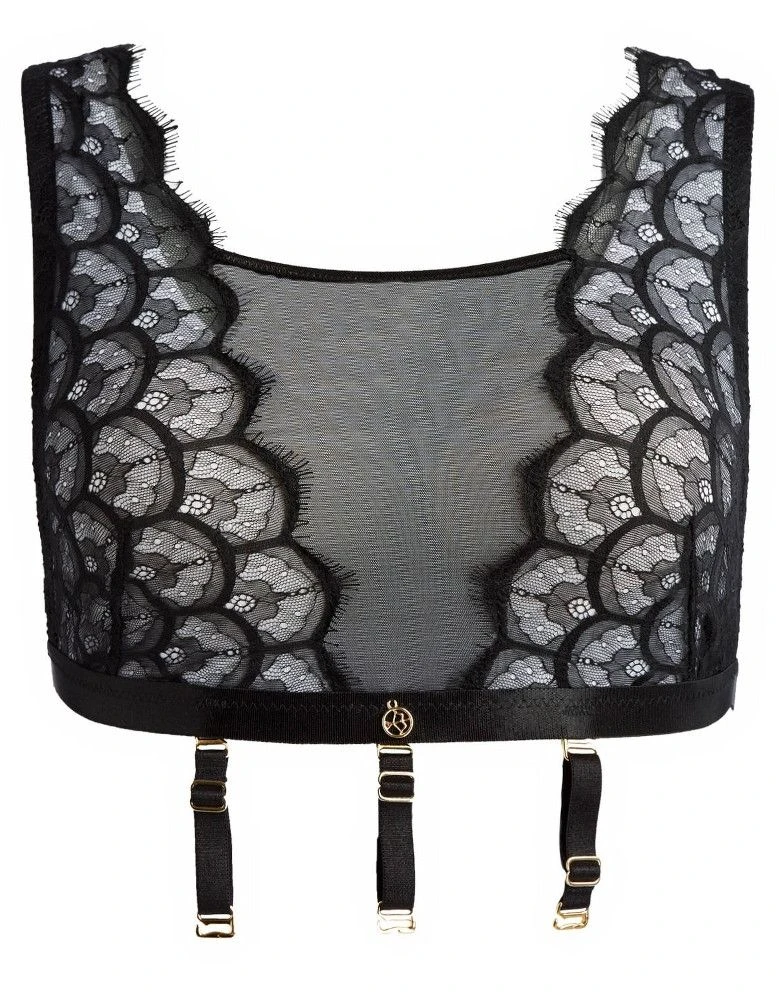 Spitzen Top Mit Bändern DIANA Schwarz Von Diamor 5 Spitzen Top Mit Bändern DIANA Schwarz Von Diamor – Bild 3