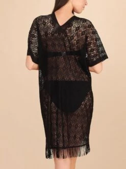 Spitze Strandtunika YLEE 23 Von Pain De Sucre -MAISON LEJABY Verkaufsgeschäft strand tunika ylee spitze schwarz pain de sucre