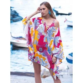 Viscose Foilardkleid FLIEDER PINK Von Chiara Fiorini 3 Viscose Foilardkleid FLIEDER PINK Von Chiara Fiorini