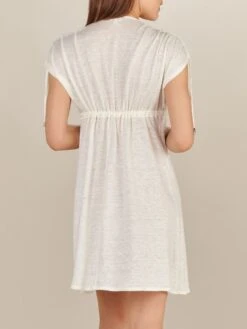 100% Leinen Strandtunika VOLCY 21 Von Pain De Sucre -MAISON LEJABY Verkaufsgeschäft strandkleid ecume volcy pain de sucre 2