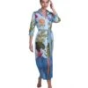 Strandkleid JUNGLE ATTITUDE Von Pin-Up Stars -MAISON LEJABY Verkaufsgeschäft strandkleid jungle attitude blau pa111a pin up stars