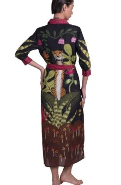 Strandkleid JUNGLE ATTITUDE Von Pin-Up Stars -MAISON LEJABY Verkaufsgeschäft strandkleid jungle attitude schwarz pa111a pin up stars