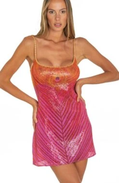 Strandkleid PIUMA Fuchsia Pink Von Pin-Up Stars -MAISON LEJABY Verkaufsgeschäft strandkleid pink pb246a c018 pin up stars