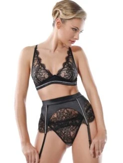 Strapsgürtel VALSE CRYSTAL Mit Strass Von Prelude Milano -MAISON LEJABY Verkaufsgeschäft strapsg rtel triangelbh yj324 ys324 schwarz valse prelude milano 1