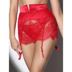 Strapsgürtel Spitze BLACK SWAN Von Prelude Milano