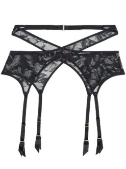 Strapsgürtel TWIST AND LOVE Von Boîte à Désir Aubade -MAISON LEJABY Verkaufsgeschäft strapsguertel spitze p050r schwarz boite a desir aubade 2