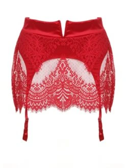 Strapsgürtel Spitze BLACK SWAN Von Prelude Milano -MAISON LEJABY Verkaufsgeschäft strapsguertel spitze yj286 rot black swan prelude milano 2 5