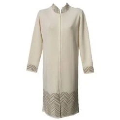 Hausmantel Mittellang VITTORIA Merino-Strick Von Paolucci