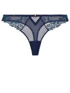String VELVET MEMORIES Von Aubade -MAISON LEJABY Verkaufsgeschäft tanga blau rb26 velvet memories aubade