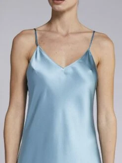 Seidentop CARLA 100% Seide Uni Von Vivis 21 Seidentop CARLA 100% Seide Uni Von Vivis -MAISON LEJABY Verkaufsgeschäft top blau vivis 2 2