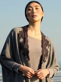 Rollkragenshirt KASCHMIR VISCOSE Von Chiara Fiorini -MAISON LEJABY Verkaufsgeschäft top langarm kaschmir viscose grigio cf1360 chiara fiorini 2 2 10