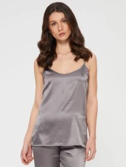 Seidentop SETA No. 6 Satin Von Chiara Fiorini 30 Seidentop SETA No. 6 Satin Von Chiara Fiorini -MAISON LEJABY Verkaufsgeschäft top seide dunkelgrau gc184 chiara fiorini 1 1