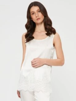 Seidentop Camisole SETA No. 11 Mit Spitze Von Chiara Fiorini 13 Seidentop Camisole SETA No. 11 Mit Spitze Von Chiara Fiorini -MAISON LEJABY Verkaufsgeschäft top seide elfenbein weiss gc189 chiara fiorini 2