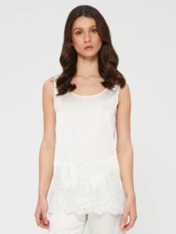 Seidentop Camisole SETA No. 11 Mit Spitze Von Chiara Fiorini 12 Seidentop Camisole SETA No. 11 Mit Spitze Von Chiara Fiorini -MAISON LEJABY Verkaufsgeschäft top seide elfenbein weiss gc189 chiara fiorini