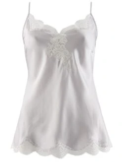 100% Seide Top SOIE D´AMOUR Von Aubade 30 100% Seide Top SOIE D´AMOUR Von Aubade -MAISON LEJABY Verkaufsgeschäft top seide silber ms38 soie d amour aubade