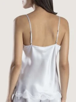 100% Seide Top SOIE D´AMOUR Fein Von Aubade -MAISON LEJABY Verkaufsgeschäft top seide silber ms38 soie d amour aubade 2 1 1 1