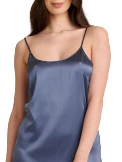 Seidentop SEDUZIONE DI SETA Von Gattina Satin -MAISON LEJABY Verkaufsgeschäft top stonegrey 381480 seducione di seta gattina 2 2