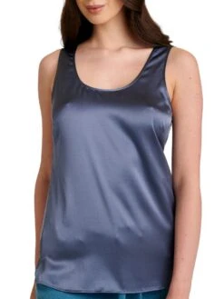 Seide Camisole Top SEDUZIONE DI SETA Von Gattina -MAISON LEJABY Verkaufsgeschäft top stonegrey 381486 seducione di seta gattina 4