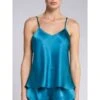 Seidentop CARLA 100% Seide Uni Von Vivis -MAISON LEJABY Verkaufsgeschäft top v0001 carla blau vivis 3 1