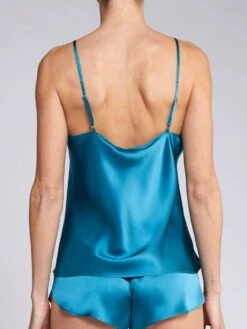 Seidentop CARLA 100% Seide Uni Von Vivis 20 Seidentop CARLA 100% Seide Uni Von Vivis -MAISON LEJABY Verkaufsgeschäft top v0001 carla blau vivis 4 2 1