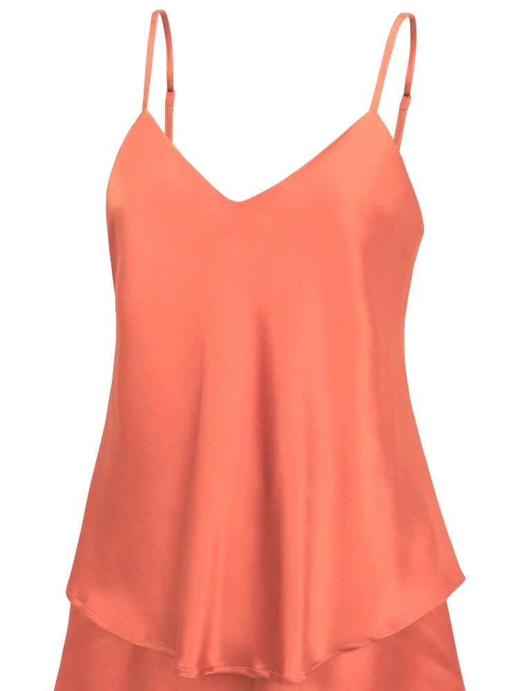 100% Seide Trägertop KLASSIK SATIN Unifarben Von Eva B. Bitzer 16 100% Seide Trägertop KLASSIK SATIN Unifarben Von Eva B. Bitzer – Bild 14