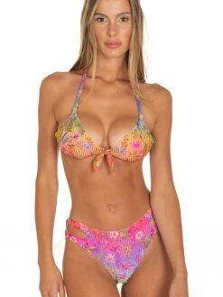 Bügel-Bikini RAINBOW FLOWERS Pink-bunt Von Pin-Up Stars 11 Bügel-Bikini RAINBOW FLOWERS Pink-bunt Von Pin-Up Stars -MAISON LEJABY Verkaufsgeschäft triangel bikini lila pb051m c099 pin up stars