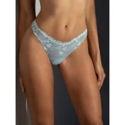 Tüll-String TOMMY Hellblau Von Cotton Club Oro Edelweiss