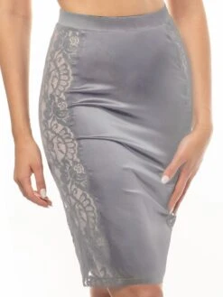 Satin Lingerie Rock MARLENE Mit Spitze Von Prelude Milano 13 Satin Lingerie Rock MARLENE Mit Spitze Von Prelude Milano -MAISON LEJABY Verkaufsgeschäft unterrock grau yx308 prelude