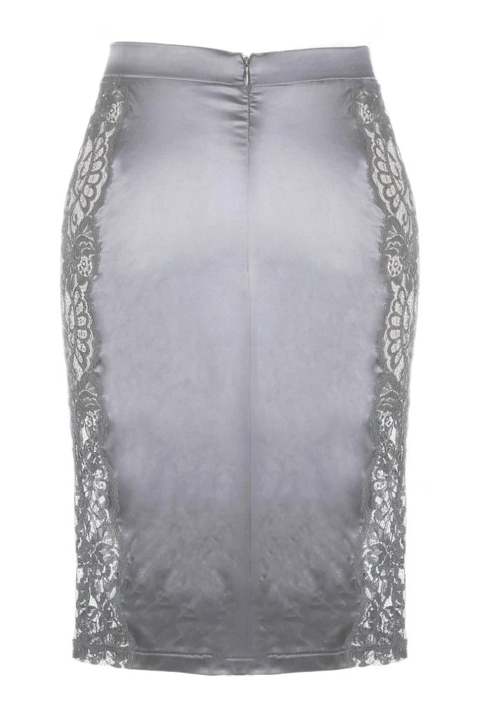 Satin Lingerie Rock MARLENE Mit Spitze Von Prelude Milano 9 Satin Lingerie Rock MARLENE Mit Spitze Von Prelude Milano – Bild 7