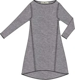 Wolle-Longshirt COSY LABEL DRESS Von Bee Dees -MAISON LEJABY Verkaufsgeschäft wolle longshirt cosy label dress bee dees